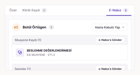 E-Nabız Veri Gönderimi