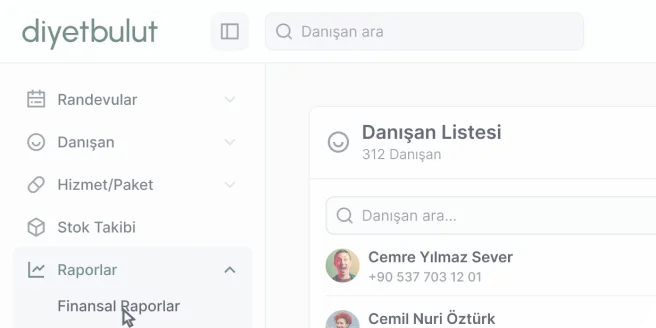 Diyetisyenler İçin Akıllı Danışan Takip Sistemi